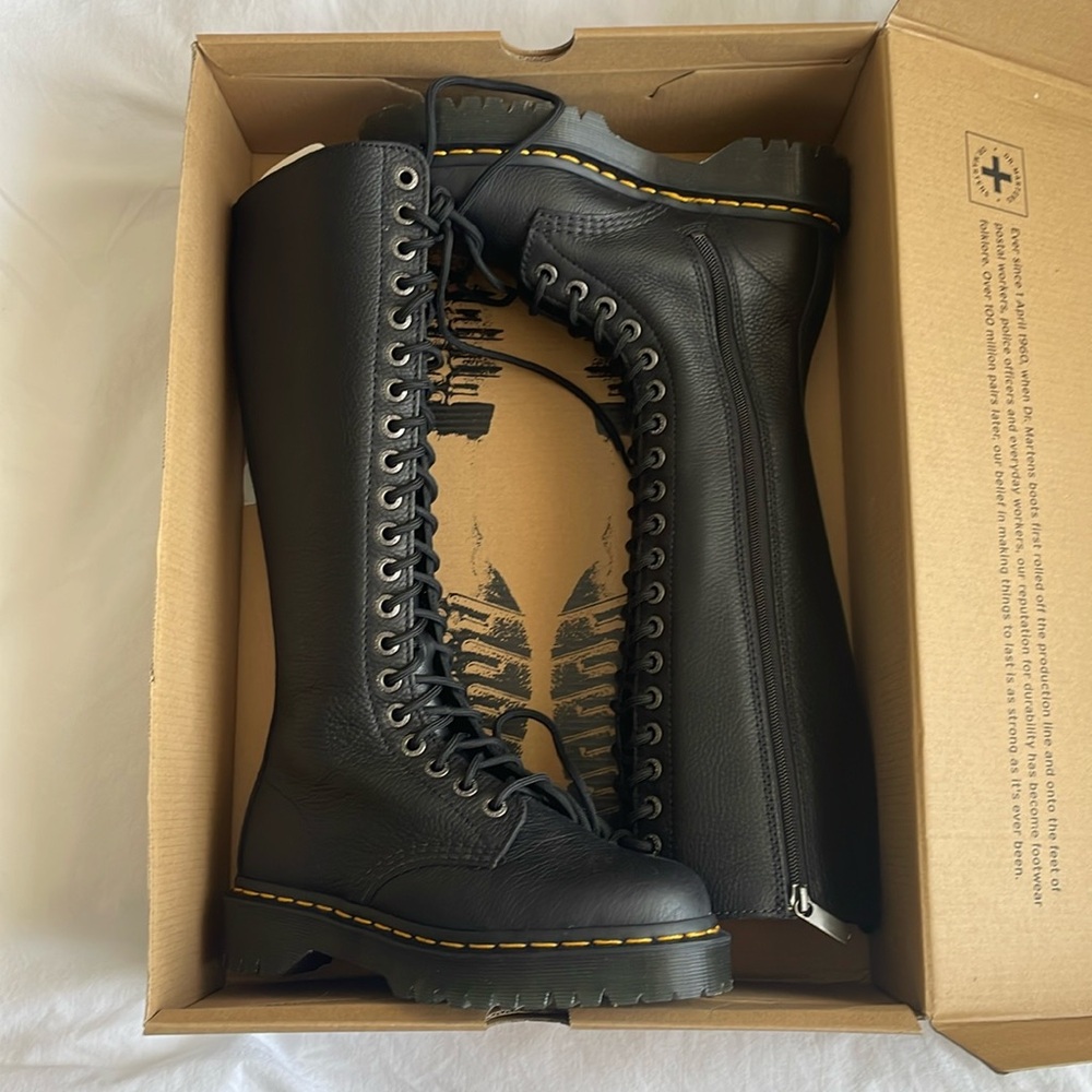 1B60 BEX PISA LEATHER KNEE HIGH BOOTS NEW size 6